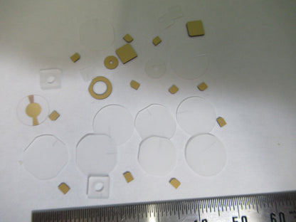 Lot Blanks Piezoelectric Quartz Crystal X-y-cut Gold Coated Piezo Sensor