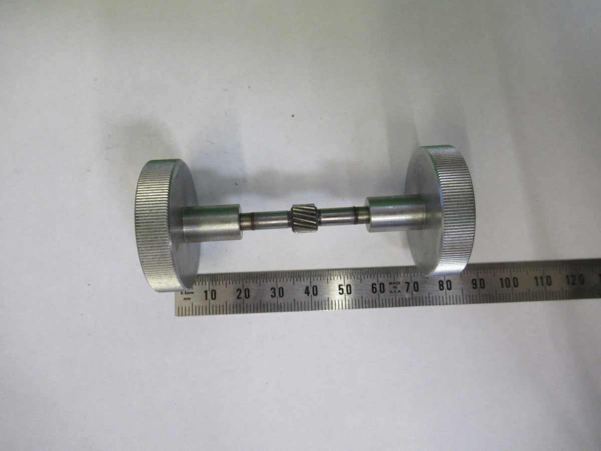BAUSCH LOMB SET OF PAIR KNOBS STAGE  MICROSCOPE PART AS PICTURED #F3-B-56