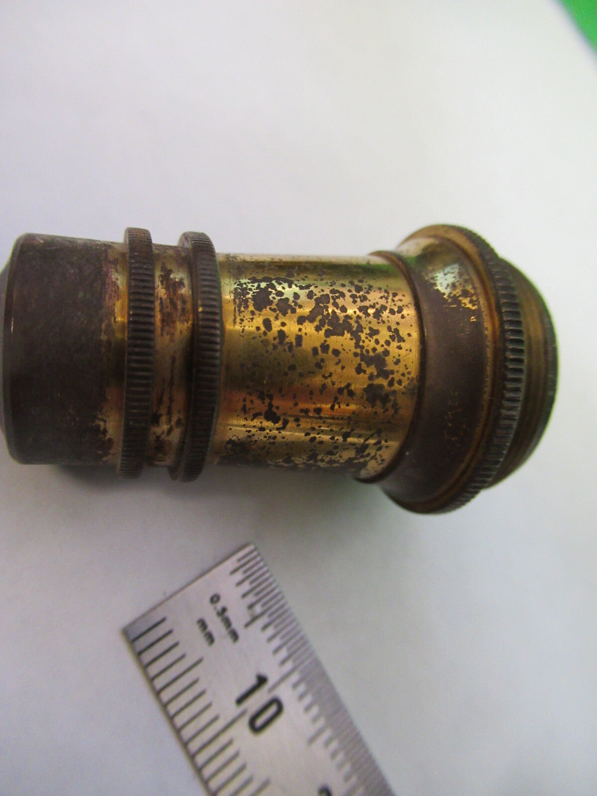 WATSON LONDON ANTIQUE BRASS OBJECTIVE MICROSCOPE PART OPTICS AS PICTURED X6-A-87