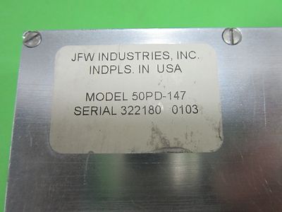 JFW 50PD-147 POWER SPLITTER GHz FREQUENCY RF MICROWAVE BIN#50 ii