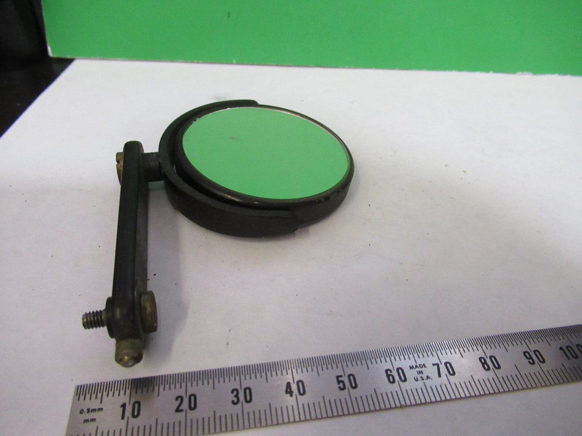 ANTIQUE BAUSCH LOMB MIRROR ASSEMBLY OPTICS MICROSCOPE PART AS PICTURED S7-A-06