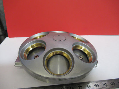 REICHERT AUSTRIA SEXTUPLE EMPTY NOSEPIECE MICROSCOPE PART AS PICTURED Y5-A-23