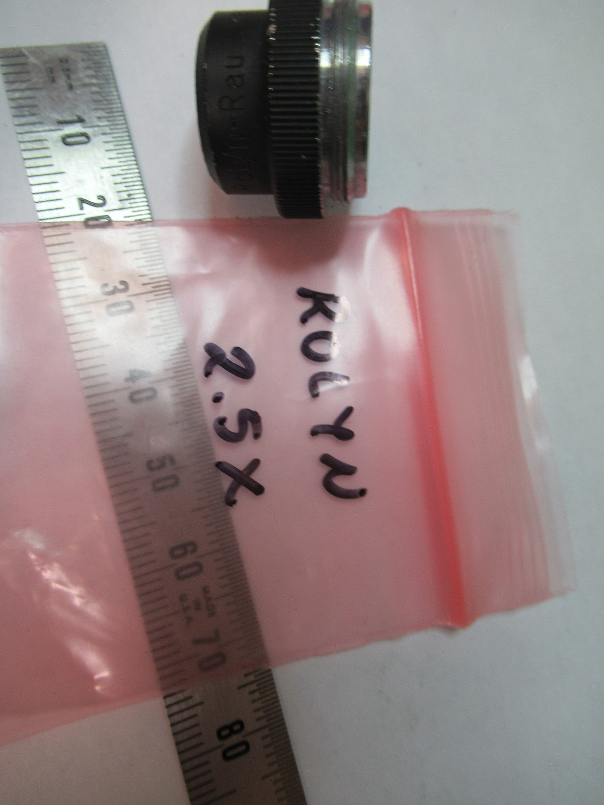 ROLYN GERMANY OBJECTIVE 2.5X LENS  MICROSCOPE PART AS PICTURED T5-A-91