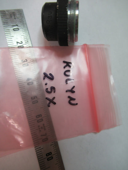 ROLYN GERMANY OBJECTIVE 2.5X LENS  MICROSCOPE PART AS PICTURED T5-A-91