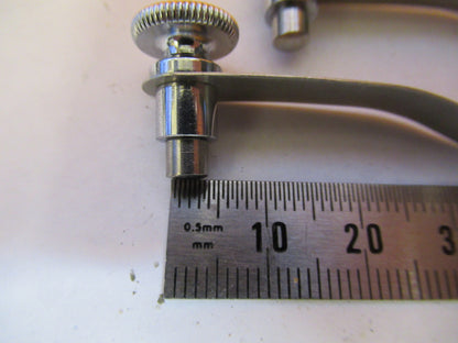 Antique Spencer Lens Co. American Optical Co. Pair Clips American Optics Microscope