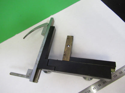 UNIVERSAL STAGE CLIPS XY WORKS FINE MICROSCOPE PART AS PICTURED T4-B-37