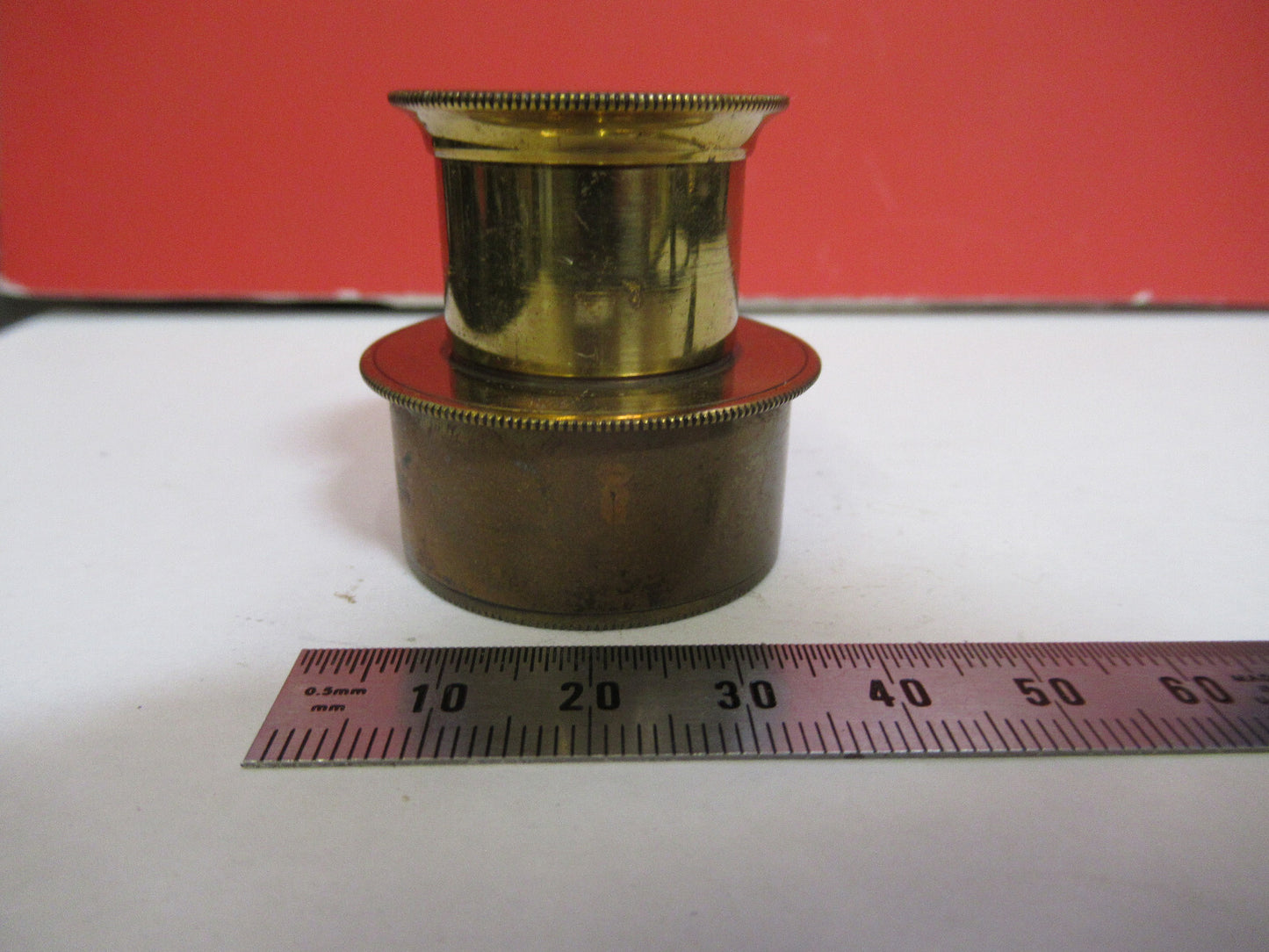 ANTIKES MESSING UK POWELL OKULAR MIKROSKOPTEIL WIE ABGEBILDET &amp;S9-A-67 