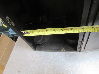 EMPTY AO SPENCER WOOD CABINET BOX WITH KEY MICROSCOPE PART AS PICTURED &TA-5