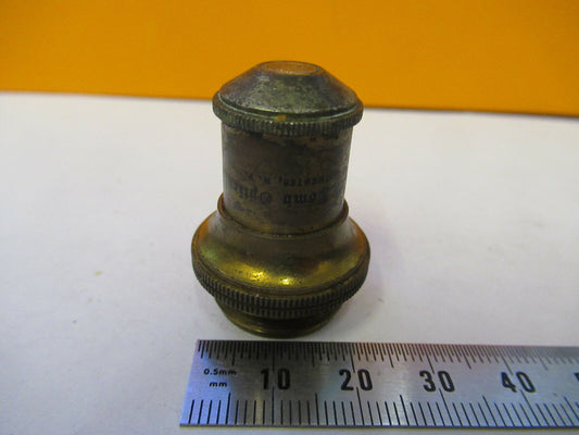 Antique Brass Bausch & Lomb Objective 2/3 Microscope Part
