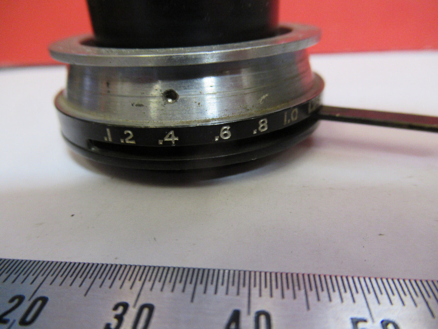 VINTAGE SPENCER CONDENSER + IRIS OPTICS  MICROSCOPE PART AS PICTURED F8-A-48