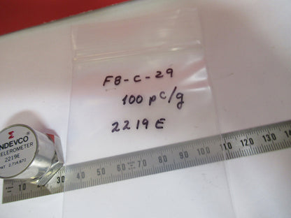ACCELEROMETER ENDEVCO MEGGITT 2219E  100 pC/g VIBRATION SENSOR AS PIC F8-C-29