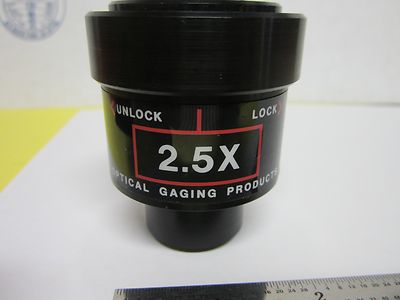 Microscope Objective Optical Gaging Products 2.5X Optics