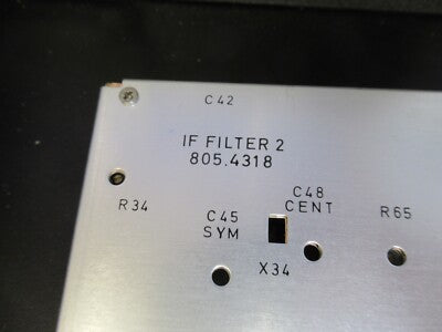 BOARD for ROHDE & SCHWARZ EMI RECEIVER IF FILTER 2 805.4318.02 &B4-A-02