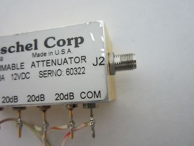RF WEINSCHEL PROGRAMMABLE ATTENUATOR MICROWAVE FREQUENCY RACAL BIN#F3-48