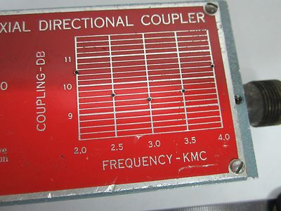 NARDA DIRECTIONAL COUPLER EMI TESTING RF MICROWAVE FREQUENCY GHz AS IS BIN#G2-25