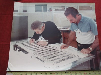 LARGE COLLECTABLE NORTHROP GRUMMAN ENGINEERS 1980's VINTAGE PHOTOGRAPH &BLI