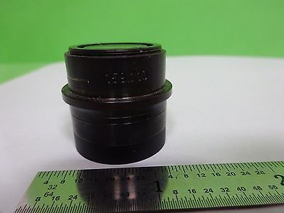 MICROSCOPE PART REICHERT LEICA POLYVAR LENS BRASS MOUNTED OPTICS AS IS #Y3-02