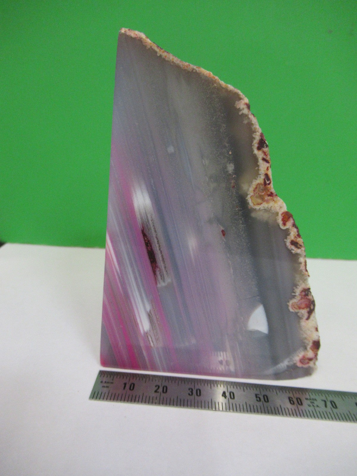 AMAZING AGATE SLICE MINERAL SAMPLE BEAUTIFUL SPECIMEN AS PICTURED V3-A-06