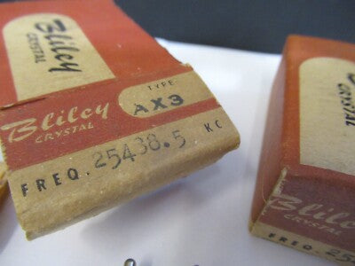Lot 3 Ea Bliley Electric Co. AX3 Quartz Crystals Ham Radio