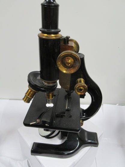 ANTIQUE BRASS SPENCER 1926 circa MICROSCOPE as shown OPTICS #LOBBY