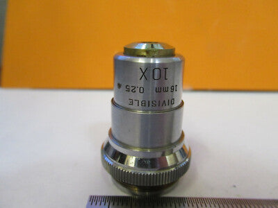 Bausch & Lomb 10X Objective Lens Microscope Part Optics
