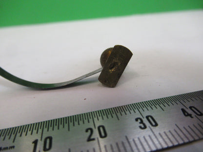 Antique Brass England Rj Beck Clip Stage Microscope Part