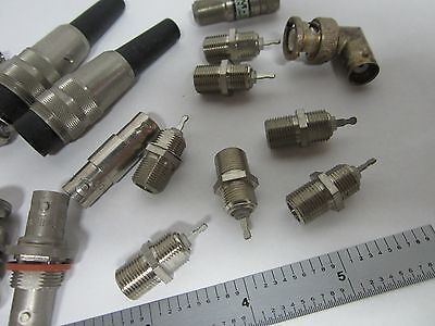LOT 20 EA RF FREQUENCY CABLE CONNECTOR TYPES AS IS BIN#J2-26