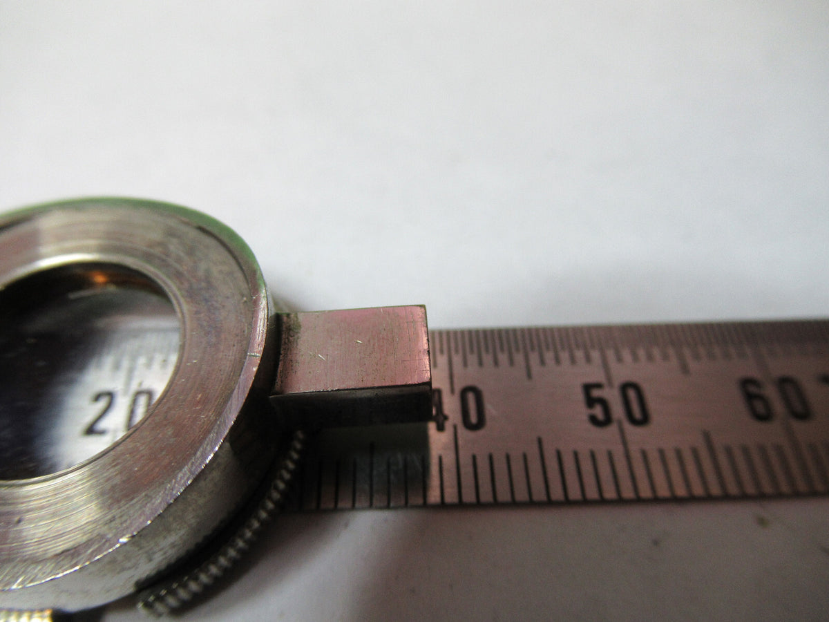 ANTIQUE BRASS NACHET PARIS FILTER LENS ASSEMBLY MICROSCOPE PART X2-A-12