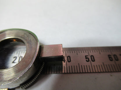 ANTIQUE BRASS NACHET PARIS FILTER LENS ASSEMBLY MICROSCOPE PART X2-A-12