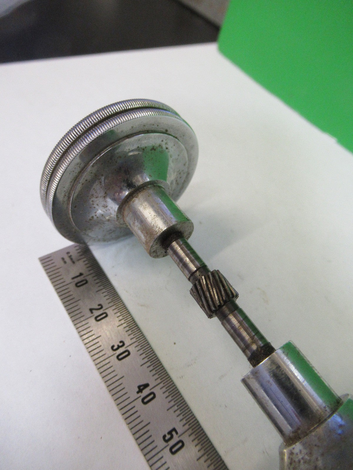 ANTIQUE BAUSCH LOMB BRASS KNOBS ASSEMBLY MICROSCOPE PART AS PICTURED  V1-A-30