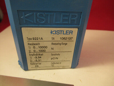 KISTLER SWISS 9221A LOAD CELL PRESSURE SENSOR PLASTIC MOLD AS PICTURED &C6-FT-97