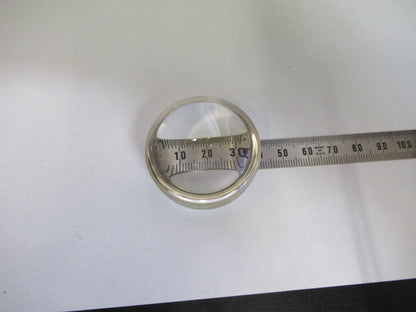 OPTICAL HIGH CONVEX PLANO LENS THICK GLASS MIL SPEC OPTICS AS PICTURED V3-A-21