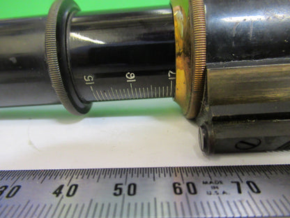 ANTIQUE BRASS SPENCER AO TUBUS + NOSEPIECE MICROSCOPE PART AS PICTURED V1-A-16