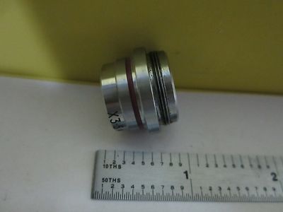 MICROSCOPE PART OBJECTIVE BECK 3.5X OPTICS AS IS BIN#34-T-28
