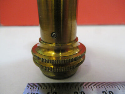 Antique Brass Lens Optics Objective Microscope Part London