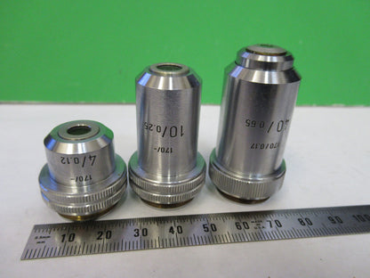 LOT LEITZ wetzlar GERMANY OBJECTIVE MICROSCOPE PART /170 AS PICTURED X2-A-35