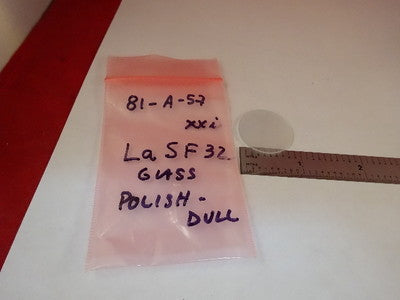 Glass Round Lens LaSF32 Polish Dull Sides Optical Laser Optics