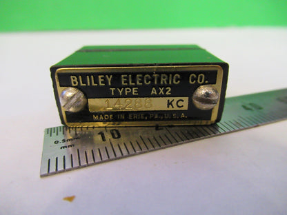 VINTAGE WWII BLILEY QUARTZ CRYSTAL AX2 14288 KC FREQUENCY RADIO AMATEUR S1-B-25