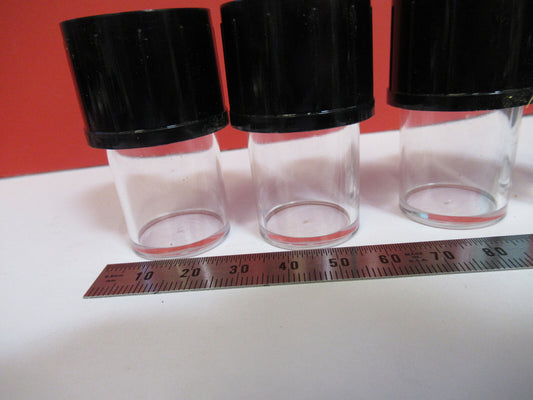 LOT EMPTY PLASTIC OBJECTIVE CANISTER OLYMPUS MICROSCOPE PART AS Pictured S8-B-52