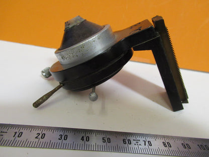 COOKE UK ENGLAND CONDENSER + IRIS + HOLDER MICROSCOPE PART AS PICTURED Y2-A-27