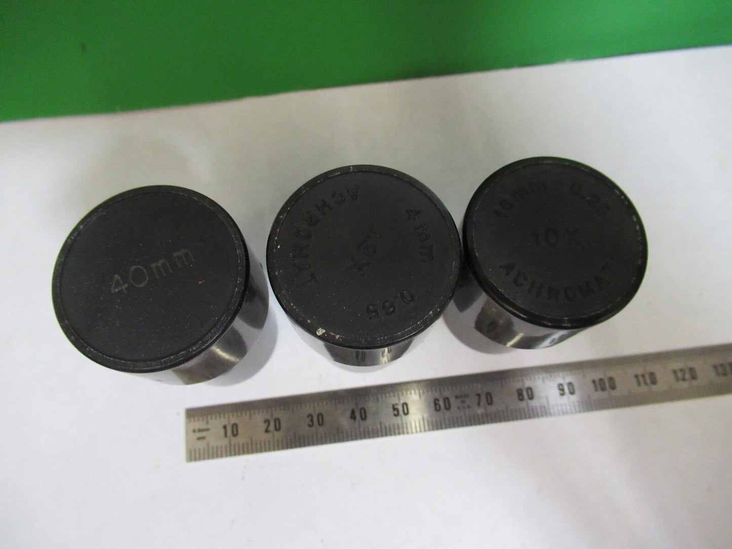 SPENCER AO EMPTY PLASTIC OBJECTIVE CANS MICROSCOPE PART AS PICTURED Z7-FT-74