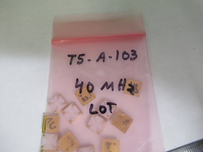 LOT BLILEY 40 MHz RESONATOR QUARTZ  FREQUENCY CONTROL AS PICTURED T5-A-103