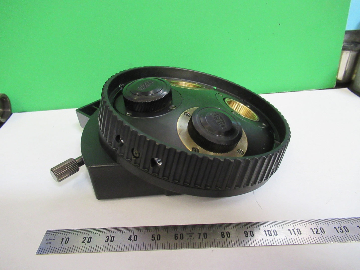 OLYMPUS JAPAN NOSEPIECE  U-P4RE MICROSCOPE PART AS PICTURED T4-A-23