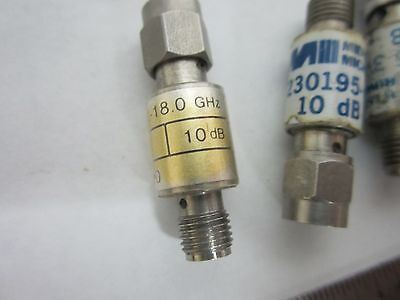 LOT 4 EA OMNI SPECTRA & OTHERS ATTENUATORS GHz RF MICROWAVE FREQUENCY BIN#F3-72