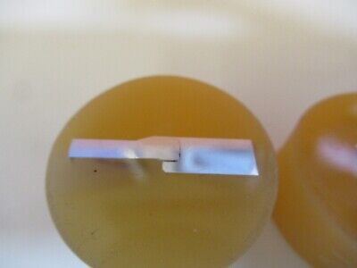 Lot 2 ea METALLOGRAPHIC METAL CROSS SECTION SPECIMEN MICROSCOPY SAMPLE &A7-A-29