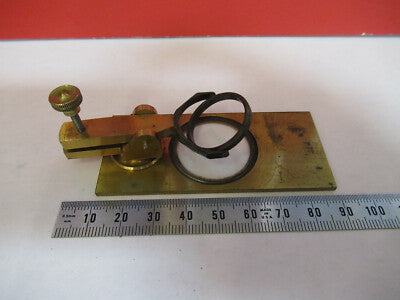 Antique Brass Nachet Stage Assembly France Microscope Part