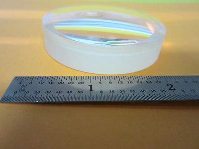 OPTICAL LARGE LENS ACHROMAT 55 mm DIA FL  230 mm LASER OPTICS BIN#9-08