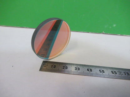 VERY RARE FILTER COATED OPTICAL MIL SPEC LASER OPTICS  AS PICTURED 18-FT-40