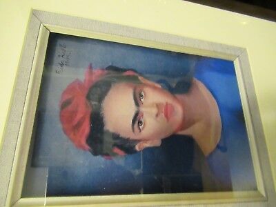 FRIDA KAHLO MEXICAN SELF-PORTRAIT 1945 REPRODUCTION FRAMED NICE HOME DECOR #LOB4