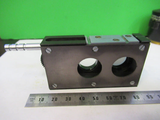 AUS JENA GERMANY POL SLIDE POLARIZER OPTICS MICROSCOPE PART AS PICTURED T2-A-06